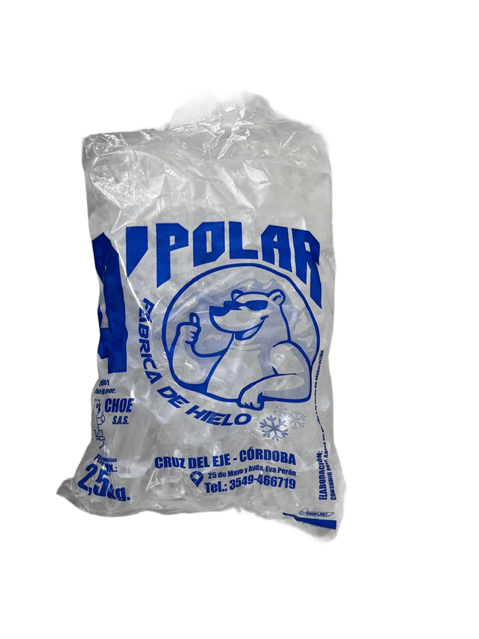 Bolsa de hielo rolito Q Polar de 2,5 kg
